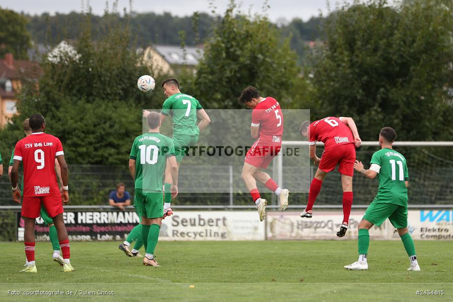 Sportgelände, Lohr am Main, 08.09.2024, sport, action, BFV, Fussball, 8. Spieltag, Bezirksliga Unterfranken West, TSV, LOH, TSV 1913 Pflaumheim, TSV 1846 Lohr a. Main - Bild-ID: 2434815 Sportgelände, Lohr am Main, 08.09.2024, sport, action, BFV, Fussball, 8. Spieltag, Bezirksliga Unterfranken West, TSV, LOH, TSV 1913 Pflaumheim, TSV 1846 Lohr a. Main - Bild-ID: 2434815