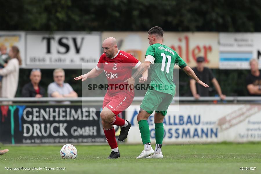 Sportgelände, Lohr am Main, 08.09.2024, sport, action, BFV, Fussball, 8. Spieltag, Bezirksliga Unterfranken West, TSV, LOH, TSV 1913 Pflaumheim, TSV 1846 Lohr a. Main - Bild-ID: 2434827