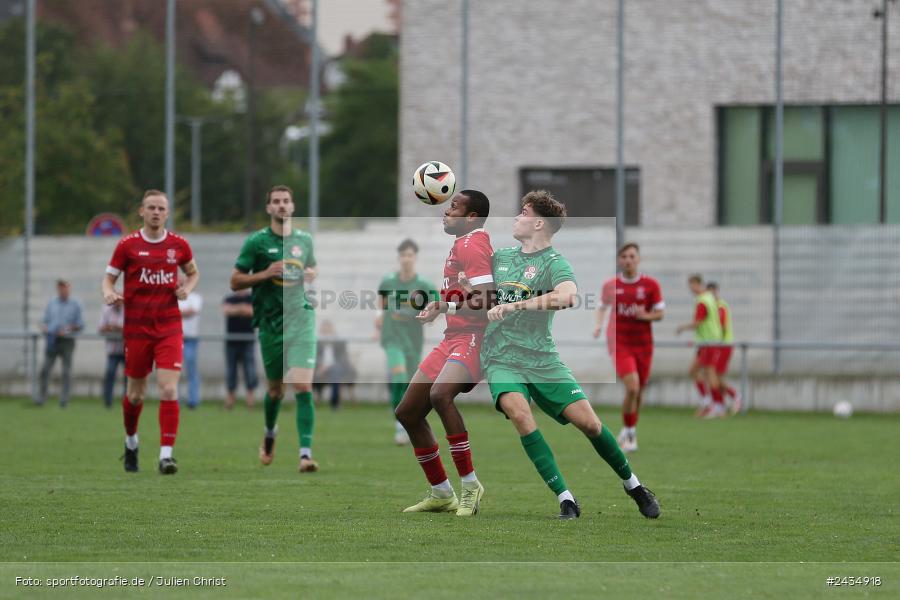 Sportgelände, Lohr am Main, 08.09.2024, sport, action, BFV, Fussball, 8. Spieltag, Bezirksliga Unterfranken West, TSV, LOH, TSV 1913 Pflaumheim, TSV 1846 Lohr a. Main - Bild-ID: 2434918