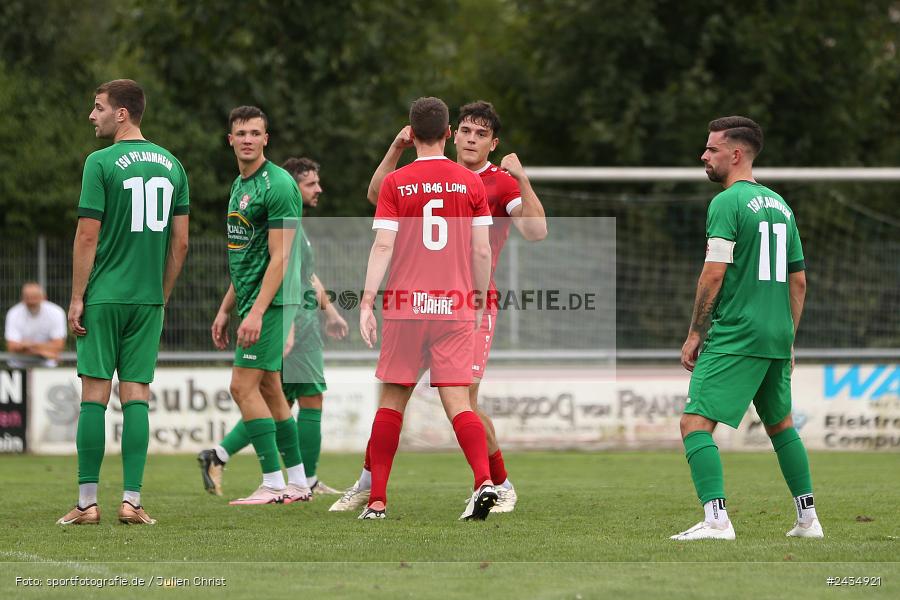 Sportgelände, Lohr am Main, 08.09.2024, sport, action, BFV, Fussball, 8. Spieltag, Bezirksliga Unterfranken West, TSV, LOH, TSV 1913 Pflaumheim, TSV 1846 Lohr a. Main - Bild-ID: 2434921
