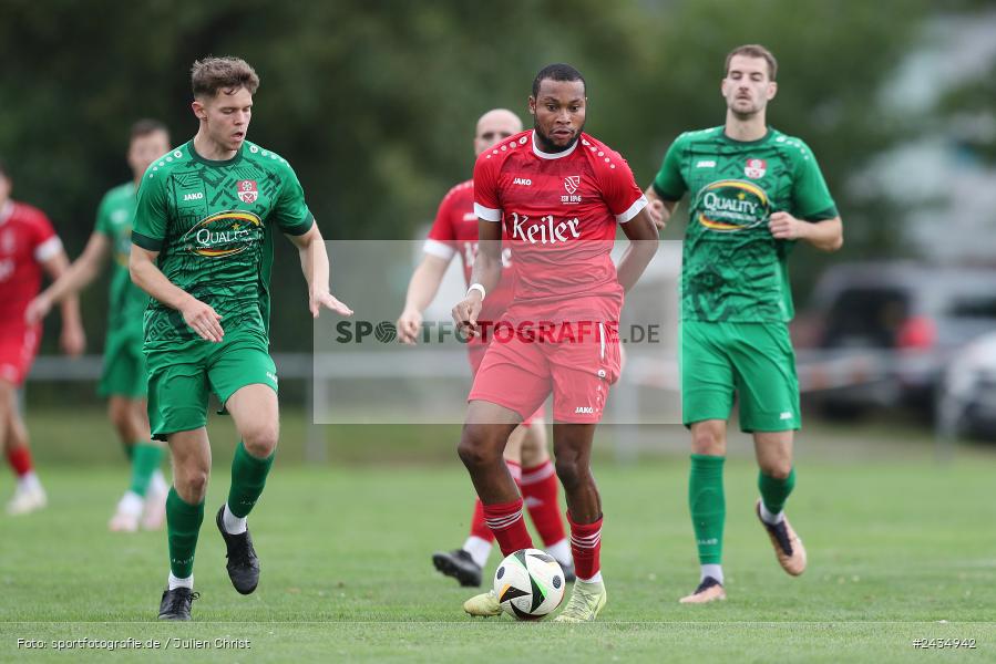 Sportgelände, Lohr am Main, 08.09.2024, sport, action, BFV, Fussball, 8. Spieltag, Bezirksliga Unterfranken West, TSV, LOH, TSV 1913 Pflaumheim, TSV 1846 Lohr a. Main - Bild-ID: 2434942