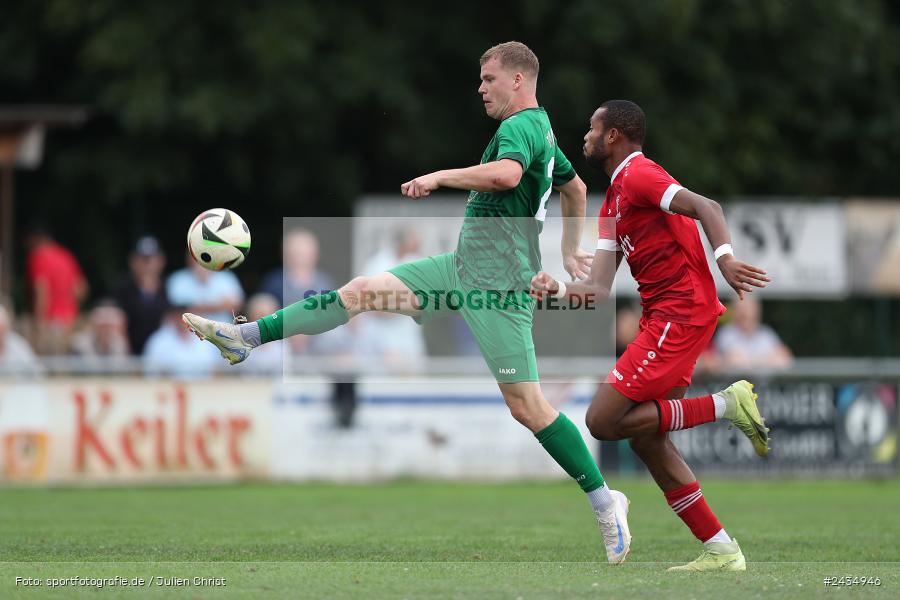 Sportgelände, Lohr am Main, 08.09.2024, sport, action, BFV, Fussball, 8. Spieltag, Bezirksliga Unterfranken West, TSV, LOH, TSV 1913 Pflaumheim, TSV 1846 Lohr a. Main - Bild-ID: 2434946