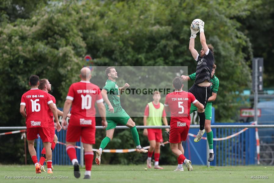 Sportgelände, Lohr am Main, 08.09.2024, sport, action, BFV, Fussball, 8. Spieltag, Bezirksliga Unterfranken West, TSV, LOH, TSV 1913 Pflaumheim, TSV 1846 Lohr a. Main - Bild-ID: 2434982