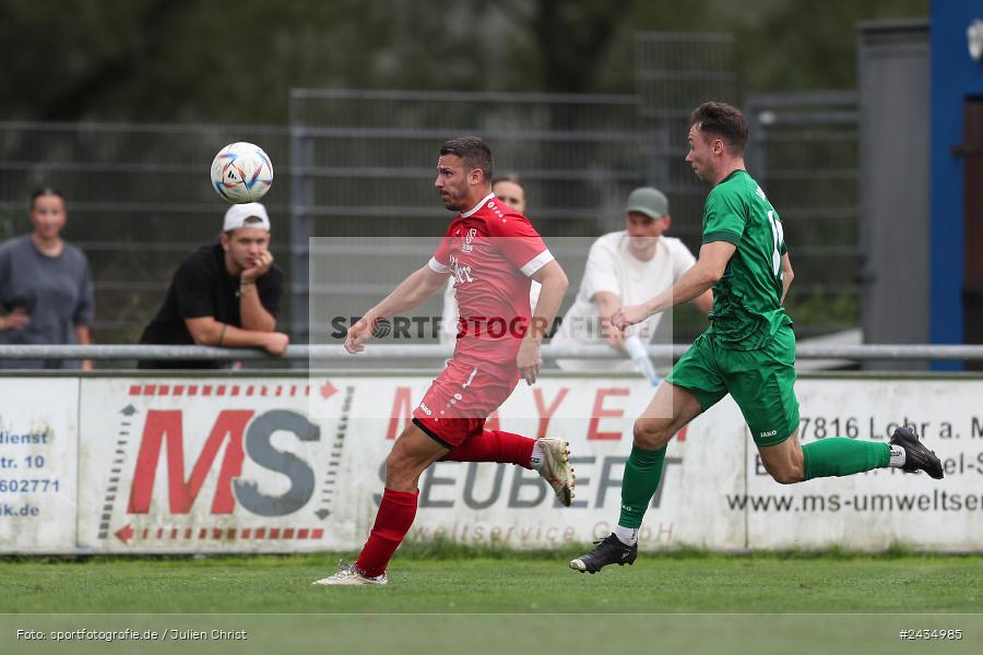 Sportgelände, Lohr am Main, 08.09.2024, sport, action, BFV, Fussball, 8. Spieltag, Bezirksliga Unterfranken West, TSV, LOH, TSV 1913 Pflaumheim, TSV 1846 Lohr a. Main - Bild-ID: 2434985