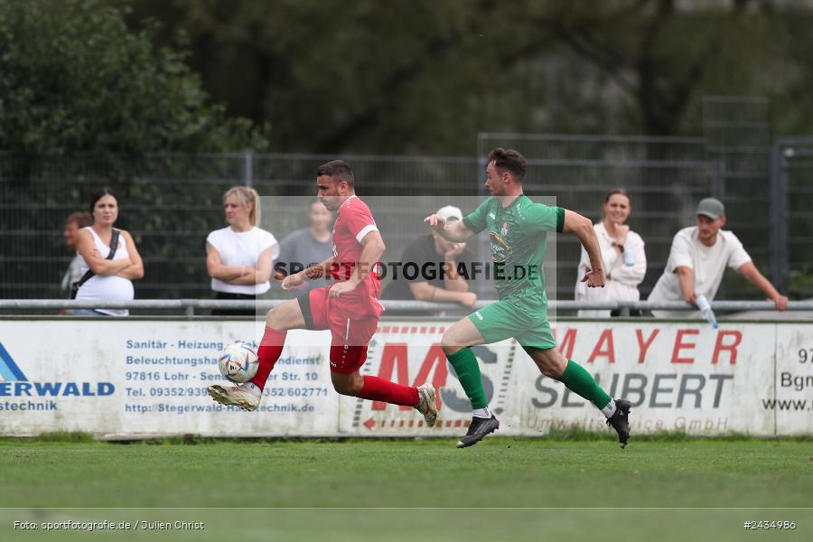 Sportgelände, Lohr am Main, 08.09.2024, sport, action, BFV, Fussball, 8. Spieltag, Bezirksliga Unterfranken West, TSV, LOH, TSV 1913 Pflaumheim, TSV 1846 Lohr a. Main - Bild-ID: 2434986