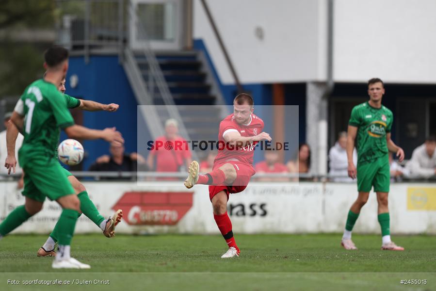 Sportgelände, Lohr am Main, 08.09.2024, sport, action, BFV, Fussball, 8. Spieltag, Bezirksliga Unterfranken West, TSV, LOH, TSV 1913 Pflaumheim, TSV 1846 Lohr a. Main - Bild-ID: 2435013