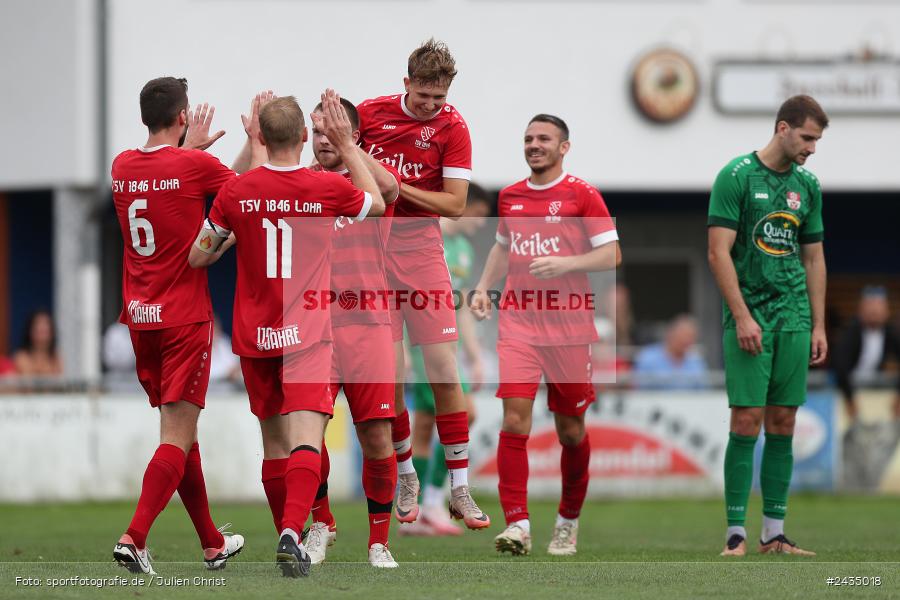 Sportgelände, Lohr am Main, 08.09.2024, sport, action, BFV, Fussball, 8. Spieltag, Bezirksliga Unterfranken West, TSV, LOH, TSV 1913 Pflaumheim, TSV 1846 Lohr a. Main - Bild-ID: 2435018