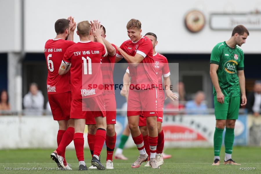Sportgelände, Lohr am Main, 08.09.2024, sport, action, BFV, Fussball, 8. Spieltag, Bezirksliga Unterfranken West, TSV, LOH, TSV 1913 Pflaumheim, TSV 1846 Lohr a. Main - Bild-ID: 2435019