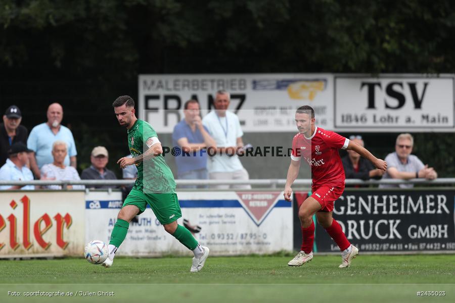 Sportgelände, Lohr am Main, 08.09.2024, sport, action, BFV, Fussball, 8. Spieltag, Bezirksliga Unterfranken West, TSV, LOH, TSV 1913 Pflaumheim, TSV 1846 Lohr a. Main - Bild-ID: 2435023