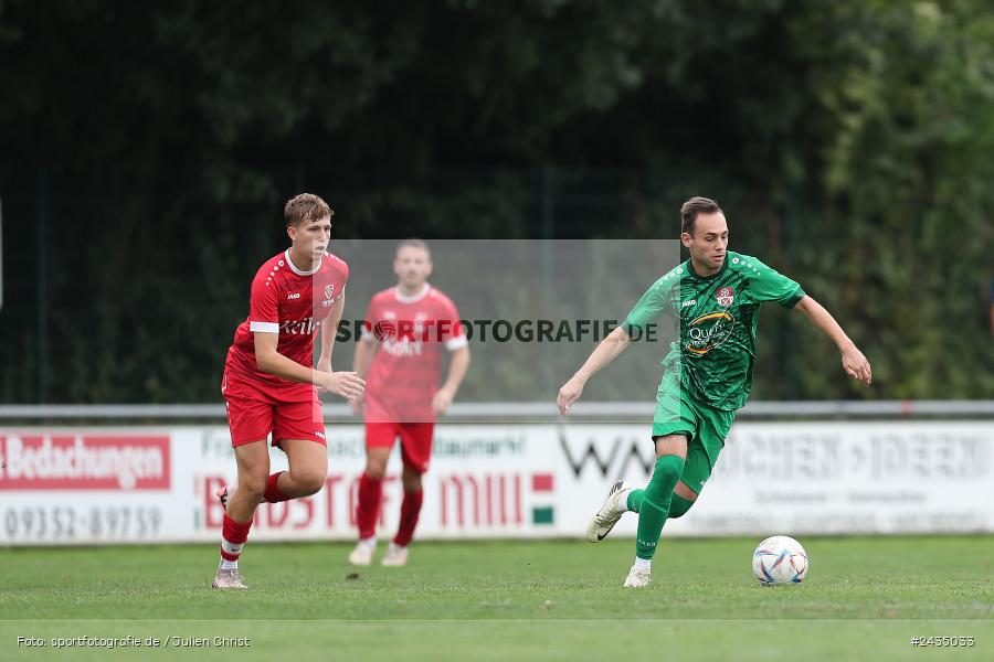 Sportgelände, Lohr am Main, 08.09.2024, sport, action, BFV, Fussball, 8. Spieltag, Bezirksliga Unterfranken West, TSV, LOH, TSV 1913 Pflaumheim, TSV 1846 Lohr a. Main - Bild-ID: 2435033