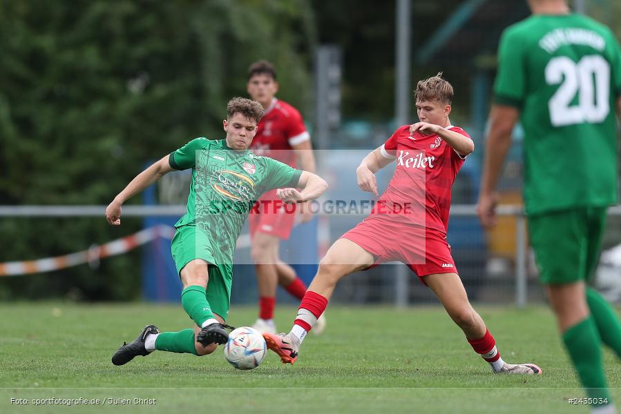 Sportgelände, Lohr am Main, 08.09.2024, sport, action, BFV, Fussball, 8. Spieltag, Bezirksliga Unterfranken West, TSV, LOH, TSV 1913 Pflaumheim, TSV 1846 Lohr a. Main - Bild-ID: 2435034