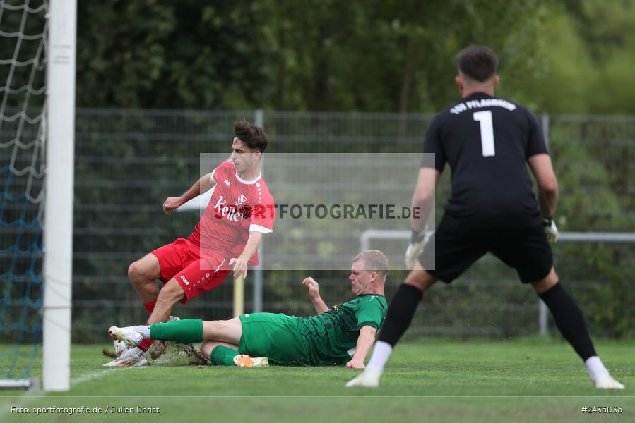 Sportgelände, Lohr am Main, 08.09.2024, sport, action, BFV, Fussball, 8. Spieltag, Bezirksliga Unterfranken West, TSV, LOH, TSV 1913 Pflaumheim, TSV 1846 Lohr a. Main - Bild-ID: 2435036