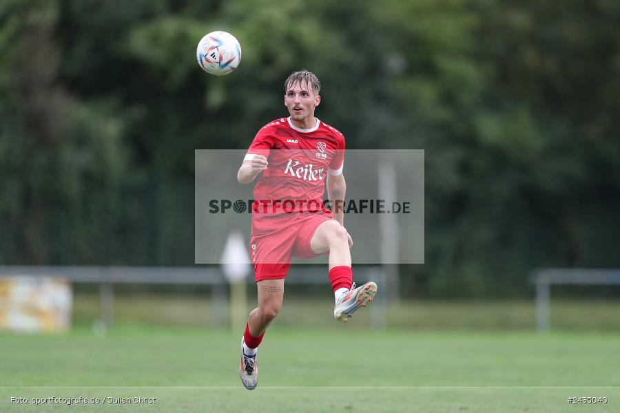 Sportgelände, Lohr am Main, 08.09.2024, sport, action, BFV, Fussball, 8. Spieltag, Bezirksliga Unterfranken West, TSV, LOH, TSV 1913 Pflaumheim, TSV 1846 Lohr a. Main - Bild-ID: 2435040
