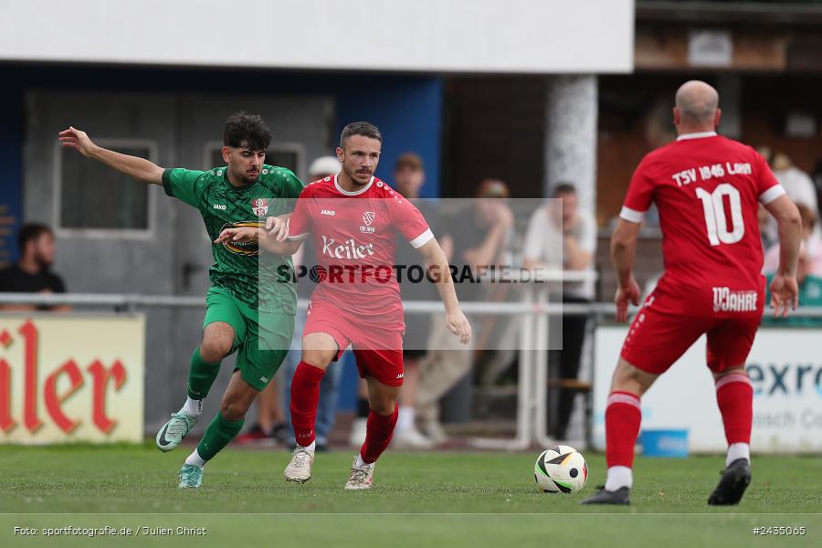 Sportgelände, Lohr am Main, 08.09.2024, sport, action, BFV, Fussball, 8. Spieltag, Bezirksliga Unterfranken West, TSV, LOH, TSV 1913 Pflaumheim, TSV 1846 Lohr a. Main - Bild-ID: 2435065 Sportgelände, Lohr am Main, 08.09.2024, sport, action, BFV, Fussball, 8. Spieltag, Bezirksliga Unterfranken West, TSV, LOH, TSV 1913 Pflaumheim, TSV 1846 Lohr a. Main - Bild-ID: 2435065