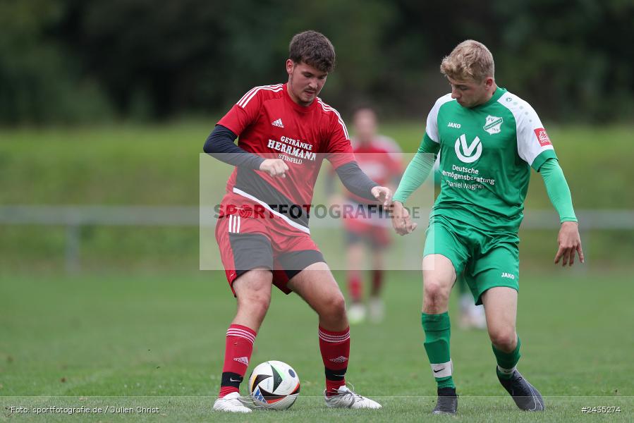 Sportgelände, Thüngersheim, 11.09.2024, sport, action, BFV, Fussball, 8. Spieltag, Kreisliga Würzburg Gr. 2, FVSHR, FVT, FV Steinfeld/Hausen-Rohrbach, FV Thüngersheim - Bild-ID: 2435274