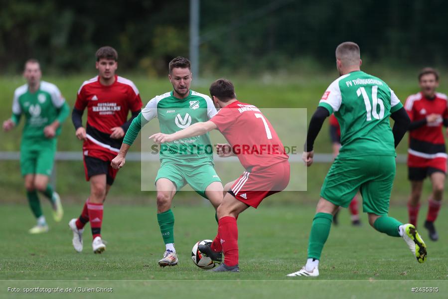 Sportgelände, Thüngersheim, 11.09.2024, sport, action, BFV, Fussball, 8. Spieltag, Kreisliga Würzburg Gr. 2, FVSHR, FVT, FV Steinfeld/Hausen-Rohrbach, FV Thüngersheim - Bild-ID: 2435315
