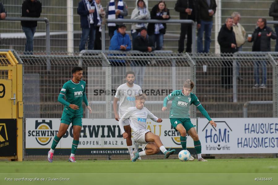 Stadion am Schönbusch, Aschaffenburg, 13.09.2024, sport, action, BFV, Fussball, 9. Spieltag, Regionalliga Bayern, FCA, SVA, FC Augsburg II, SV Viktoria Aschaffenburg - Bild-ID: 2435495
