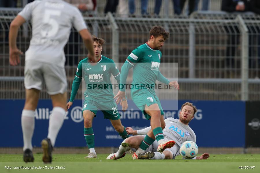 Stadion am Schönbusch, Aschaffenburg, 13.09.2024, sport, action, BFV, Fussball, 9. Spieltag, Regionalliga Bayern, FCA, SVA, FC Augsburg II, SV Viktoria Aschaffenburg - Bild-ID: 2435497
