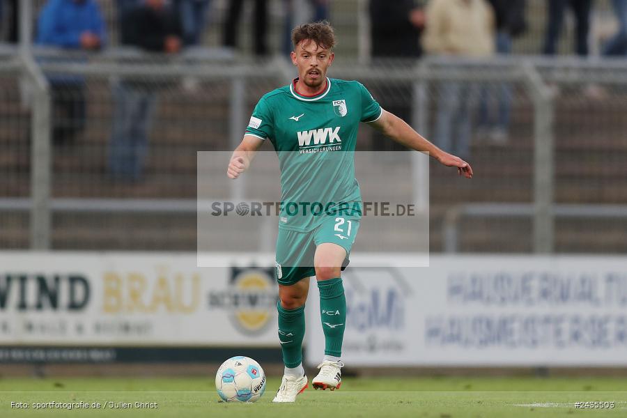 Stadion am Schönbusch, Aschaffenburg, 13.09.2024, sport, action, BFV, Fussball, 9. Spieltag, Regionalliga Bayern, FCA, SVA, FC Augsburg II, SV Viktoria Aschaffenburg - Bild-ID: 2435503