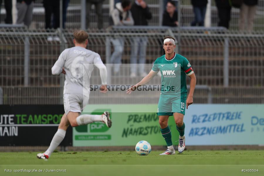 Stadion am Schönbusch, Aschaffenburg, 13.09.2024, sport, action, BFV, Fussball, 9. Spieltag, Regionalliga Bayern, FCA, SVA, FC Augsburg II, SV Viktoria Aschaffenburg - Bild-ID: 2435504