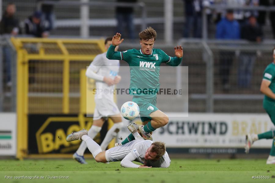 Stadion am Schönbusch, Aschaffenburg, 13.09.2024, sport, action, BFV, Fussball, 9. Spieltag, Regionalliga Bayern, FCA, SVA, FC Augsburg II, SV Viktoria Aschaffenburg - Bild-ID: 2435520