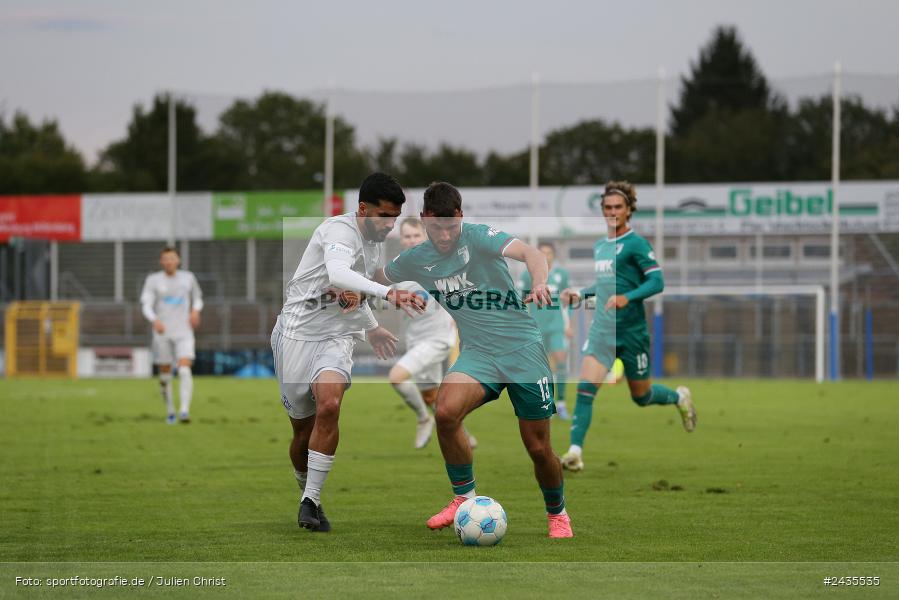 Stadion am Schönbusch, Aschaffenburg, 13.09.2024, sport, action, BFV, Fussball, 9. Spieltag, Regionalliga Bayern, FCA, SVA, FC Augsburg II, SV Viktoria Aschaffenburg - Bild-ID: 2435535