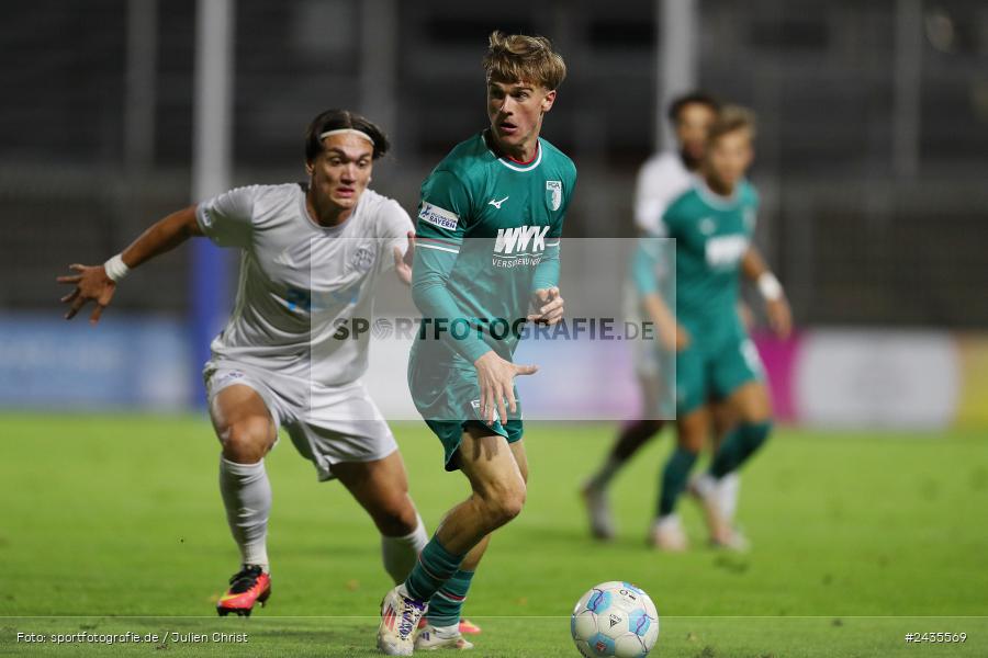 Stadion am Schönbusch, Aschaffenburg, 13.09.2024, sport, action, BFV, Fussball, 9. Spieltag, Regionalliga Bayern, FCA, SVA, FC Augsburg II, SV Viktoria Aschaffenburg - Bild-ID: 2435569