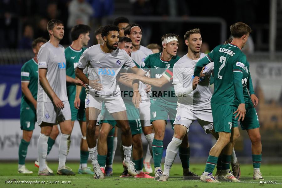 Stadion am Schönbusch, Aschaffenburg, 13.09.2024, sport, action, BFV, Fussball, 9. Spieltag, Regionalliga Bayern, FCA, SVA, FC Augsburg II, SV Viktoria Aschaffenburg - Bild-ID: 2435617
