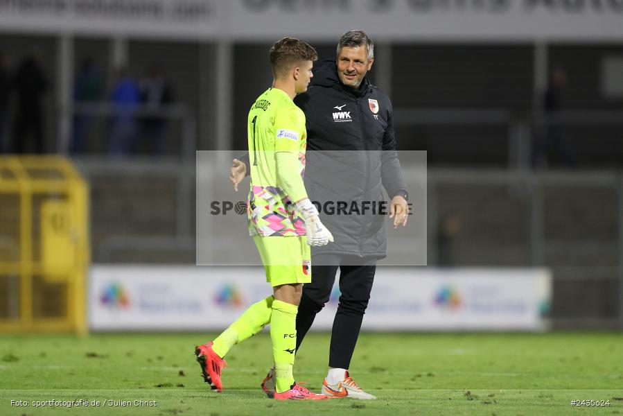 Stadion am Schönbusch, Aschaffenburg, 13.09.2024, sport, action, BFV, Fussball, 9. Spieltag, Regionalliga Bayern, FCA, SVA, FC Augsburg II, SV Viktoria Aschaffenburg - Bild-ID: 2435624