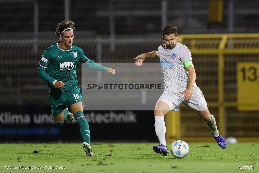 Stadion am Schönbusch, Aschaffenburg, 13.09.2024, sport, action, BFV, Fussball, 9. Spieltag, Regionalliga Bayern, FCA, SVA, FC Augsburg II, SV Viktoria Aschaffenburg - Bild-ID: 2435631