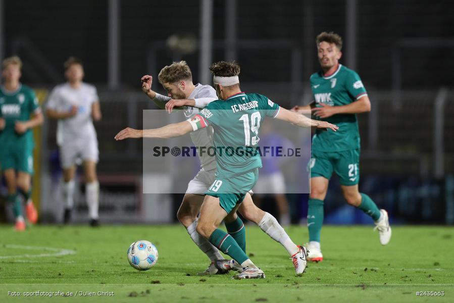 Stadion am Schönbusch, Aschaffenburg, 13.09.2024, sport, action, BFV, Fussball, 9. Spieltag, Regionalliga Bayern, FCA, SVA, FC Augsburg II, SV Viktoria Aschaffenburg - Bild-ID: 2435663