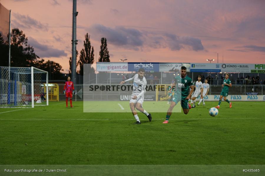 Stadion am Schönbusch, Aschaffenburg, 13.09.2024, sport, action, BFV, Fussball, 9. Spieltag, Regionalliga Bayern, FCA, SVA, FC Augsburg II, SV Viktoria Aschaffenburg - Bild-ID: 2435685 Stadion am Schönbusch, Aschaffenburg, 13.09.2024, sport, action, BFV, Fussball, 9. Spieltag, Regionalliga Bayern, FCA, SVA, FC Augsburg II, SV Viktoria Aschaffenburg - Bild-ID: 2435685