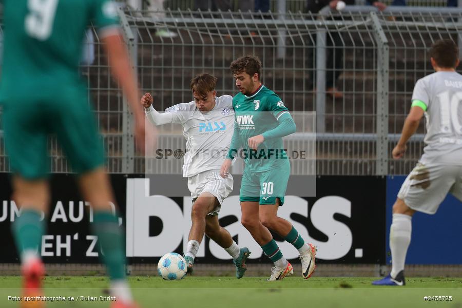 Stadion am Schönbusch, Aschaffenburg, 13.09.2024, sport, action, BFV, Fussball, 9. Spieltag, Regionalliga Bayern, FCA, SVA, FC Augsburg II, SV Viktoria Aschaffenburg - Bild-ID: 2435725