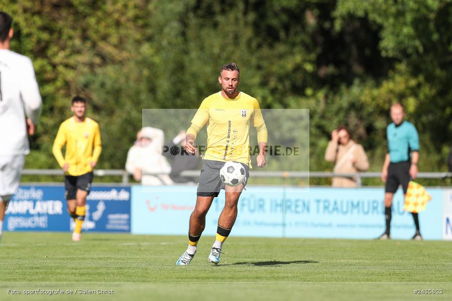 Fundamentum Sportpark, Karlburg, 14.09.2024, sport, action, BFV, Fussball, 11. Spieltag, Bayernliga Nord, HOF, TSV, SpVgg Bayern Hof, TSV Karlburg - Bild-ID: 2435803