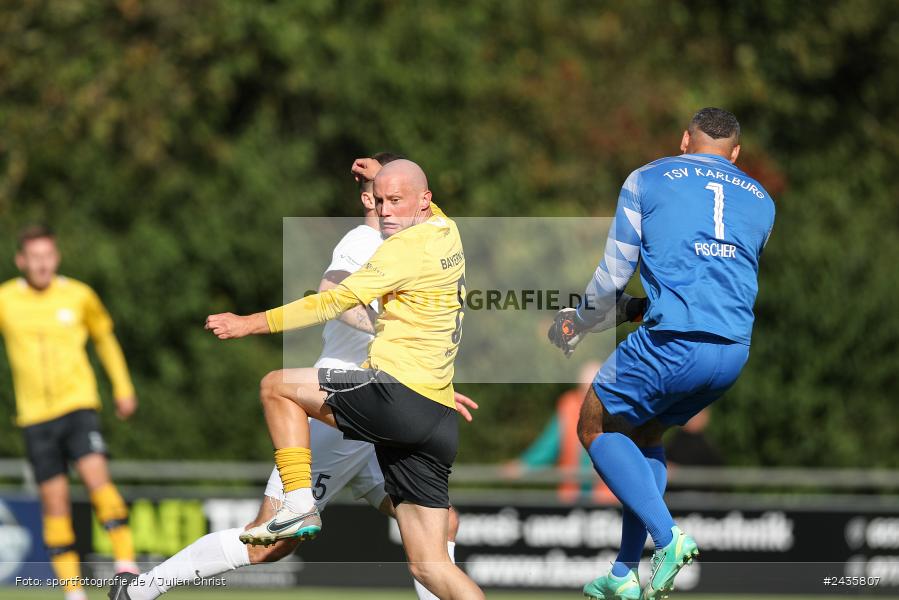 Fundamentum Sportpark, Karlburg, 14.09.2024, sport, action, BFV, Fussball, 11. Spieltag, Bayernliga Nord, HOF, TSV, SpVgg Bayern Hof, TSV Karlburg - Bild-ID: 2435807