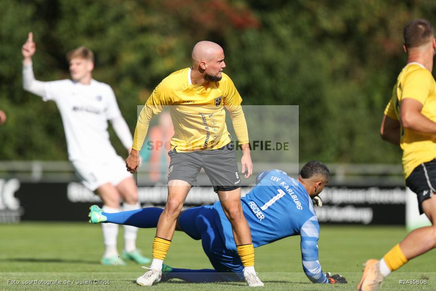 Fundamentum Sportpark, Karlburg, 14.09.2024, sport, action, BFV, Fussball, 11. Spieltag, Bayernliga Nord, HOF, TSV, SpVgg Bayern Hof, TSV Karlburg - Bild-ID: 2435808