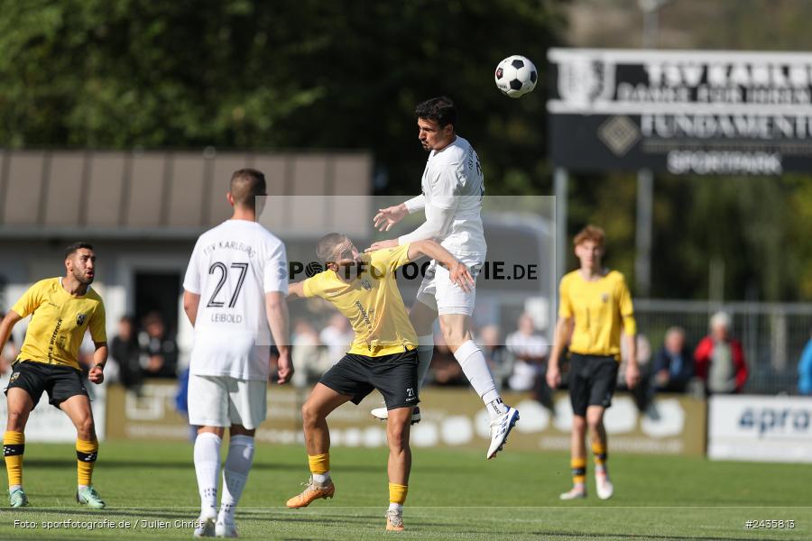 Fundamentum Sportpark, Karlburg, 14.09.2024, sport, action, BFV, Fussball, 11. Spieltag, Bayernliga Nord, HOF, TSV, SpVgg Bayern Hof, TSV Karlburg - Bild-ID: 2435813