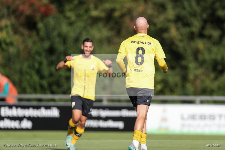 Fundamentum Sportpark, Karlburg, 14.09.2024, sport, action, BFV, Fussball, 11. Spieltag, Bayernliga Nord, HOF, TSV, SpVgg Bayern Hof, TSV Karlburg - Bild-ID: 2435820