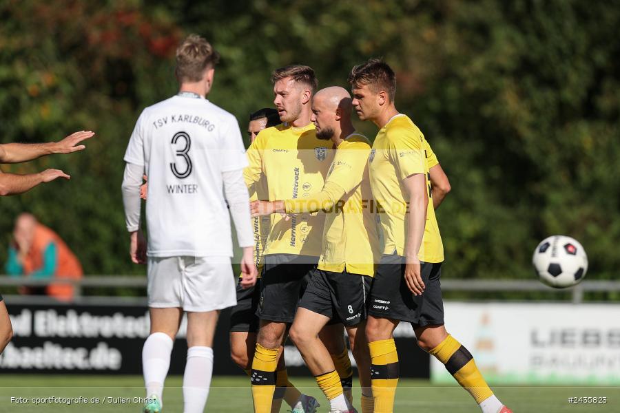 Fundamentum Sportpark, Karlburg, 14.09.2024, sport, action, BFV, Fussball, 11. Spieltag, Bayernliga Nord, HOF, TSV, SpVgg Bayern Hof, TSV Karlburg - Bild-ID: 2435823