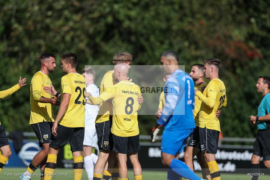 Fundamentum Sportpark, Karlburg, 14.09.2024, sport, action, BFV, Fussball, 11. Spieltag, Bayernliga Nord, HOF, TSV, SpVgg Bayern Hof, TSV Karlburg - Bild-ID: 2435824
