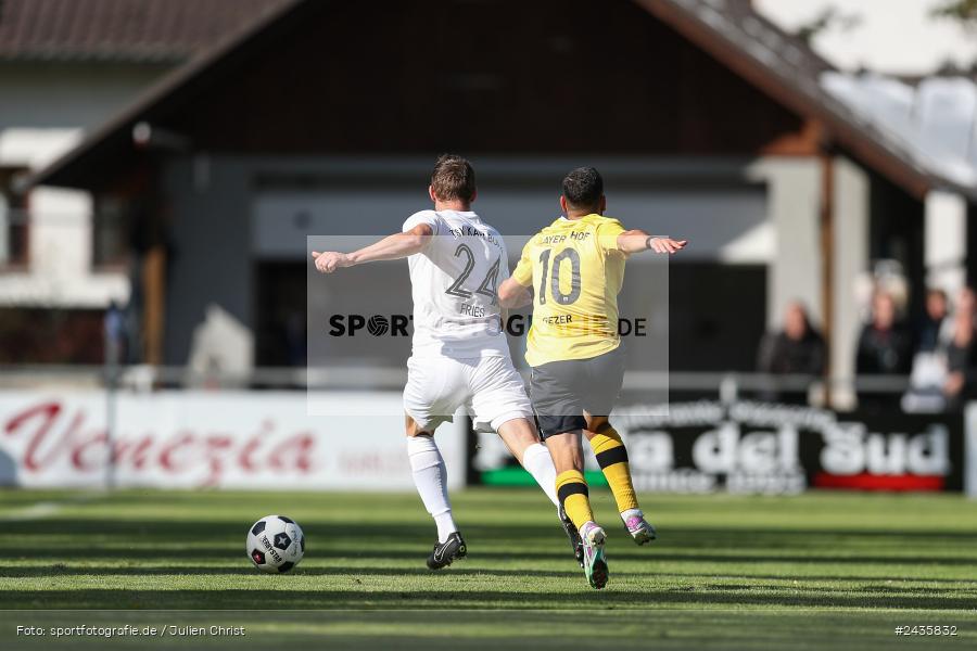 Fundamentum Sportpark, Karlburg, 14.09.2024, sport, action, BFV, Fussball, 11. Spieltag, Bayernliga Nord, HOF, TSV, SpVgg Bayern Hof, TSV Karlburg - Bild-ID: 2435832