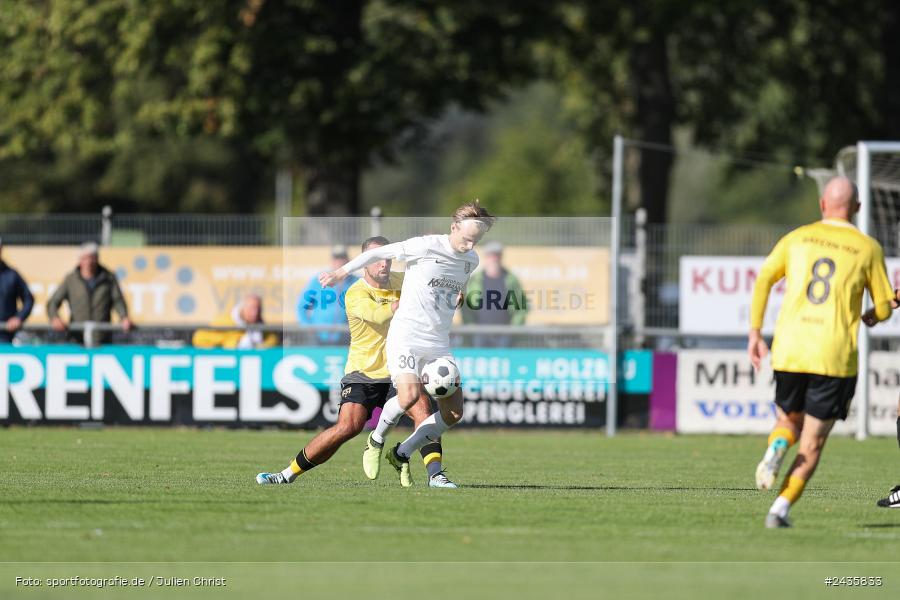 Fundamentum Sportpark, Karlburg, 14.09.2024, sport, action, BFV, Fussball, 11. Spieltag, Bayernliga Nord, HOF, TSV, SpVgg Bayern Hof, TSV Karlburg - Bild-ID: 2435833