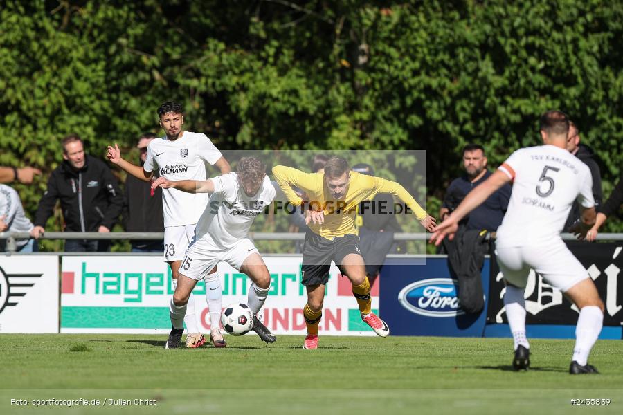 Fundamentum Sportpark, Karlburg, 14.09.2024, sport, action, BFV, Fussball, 11. Spieltag, Bayernliga Nord, HOF, TSV, SpVgg Bayern Hof, TSV Karlburg - Bild-ID: 2435839