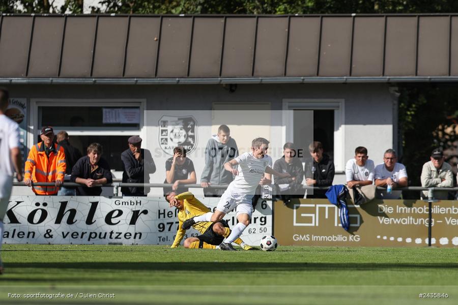 Fundamentum Sportpark, Karlburg, 14.09.2024, sport, action, BFV, Fussball, 11. Spieltag, Bayernliga Nord, HOF, TSV, SpVgg Bayern Hof, TSV Karlburg - Bild-ID: 2435846