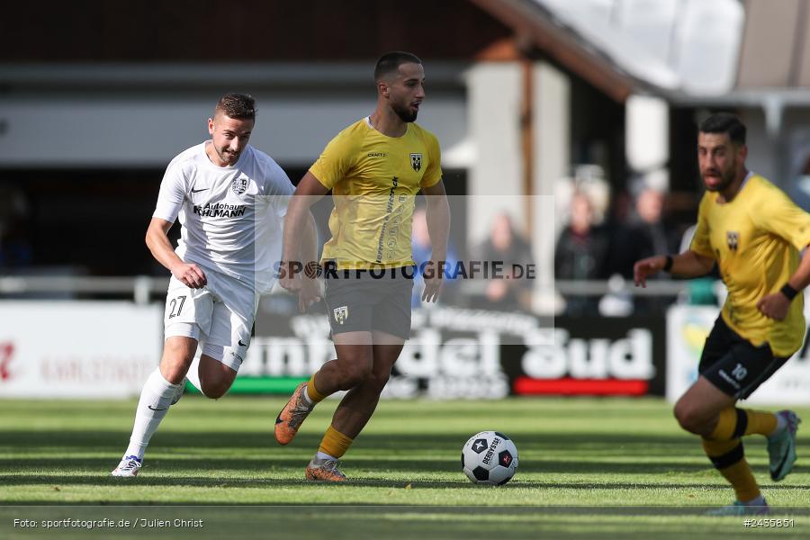 Fundamentum Sportpark, Karlburg, 14.09.2024, sport, action, BFV, Fussball, 11. Spieltag, Bayernliga Nord, HOF, TSV, SpVgg Bayern Hof, TSV Karlburg - Bild-ID: 2435851
