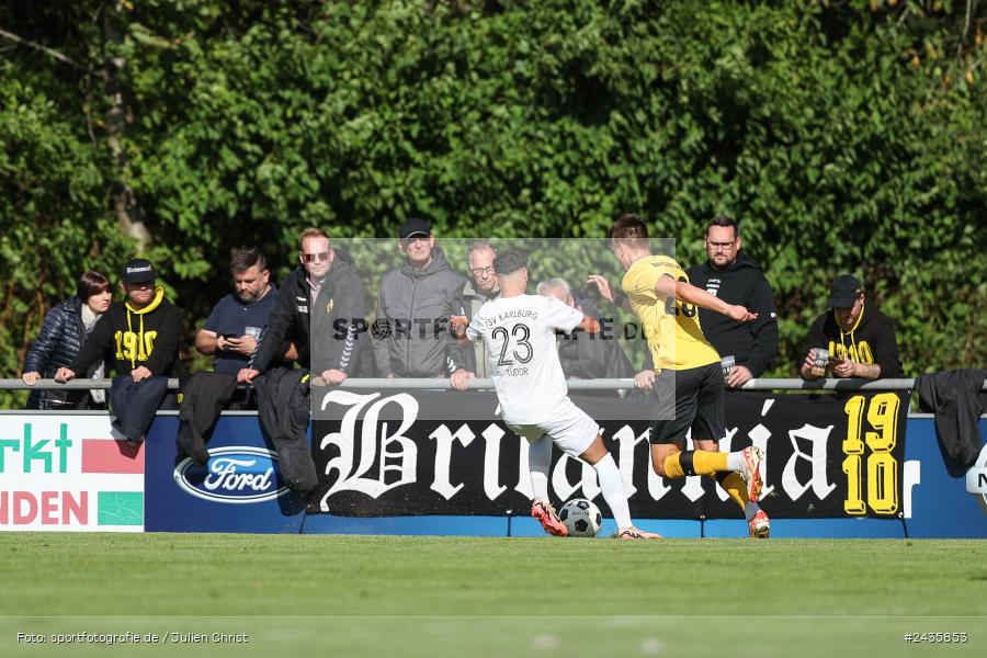 Fundamentum Sportpark, Karlburg, 14.09.2024, sport, action, BFV, Fussball, 11. Spieltag, Bayernliga Nord, HOF, TSV, SpVgg Bayern Hof, TSV Karlburg - Bild-ID: 2435853