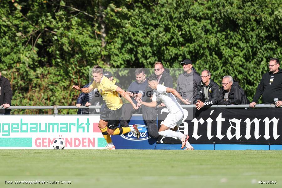Fundamentum Sportpark, Karlburg, 14.09.2024, sport, action, BFV, Fussball, 11. Spieltag, Bayernliga Nord, HOF, TSV, SpVgg Bayern Hof, TSV Karlburg - Bild-ID: 2435856
