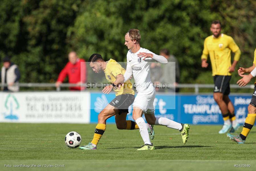 Fundamentum Sportpark, Karlburg, 14.09.2024, sport, action, BFV, Fussball, 11. Spieltag, Bayernliga Nord, HOF, TSV, SpVgg Bayern Hof, TSV Karlburg - Bild-ID: 2435880