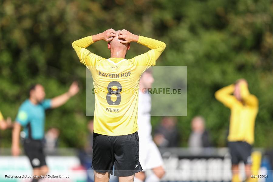 Fundamentum Sportpark, Karlburg, 14.09.2024, sport, action, BFV, Fussball, 11. Spieltag, Bayernliga Nord, HOF, TSV, SpVgg Bayern Hof, TSV Karlburg - Bild-ID: 2435901