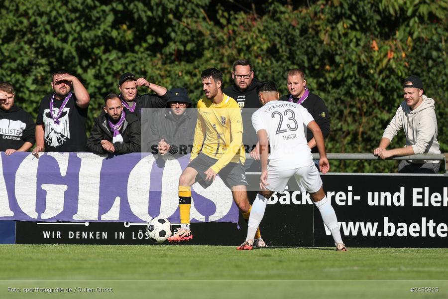 Fundamentum Sportpark, Karlburg, 14.09.2024, sport, action, BFV, Fussball, 11. Spieltag, Bayernliga Nord, HOF, TSV, SpVgg Bayern Hof, TSV Karlburg - Bild-ID: 2435923 Fundamentum Sportpark, Karlburg, 14.09.2024, sport, action, BFV, Fussball, 11. Spieltag, Bayernliga Nord, HOF, TSV, SpVgg Bayern Hof, TSV Karlburg - Bild-ID: 2435923
